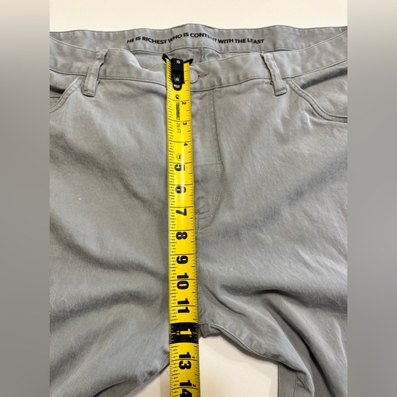 Rhone Mens Everyday Five Pocket Pants Gray Size 40X32 Golf Classic Straight Leg - Picture 10 of 12